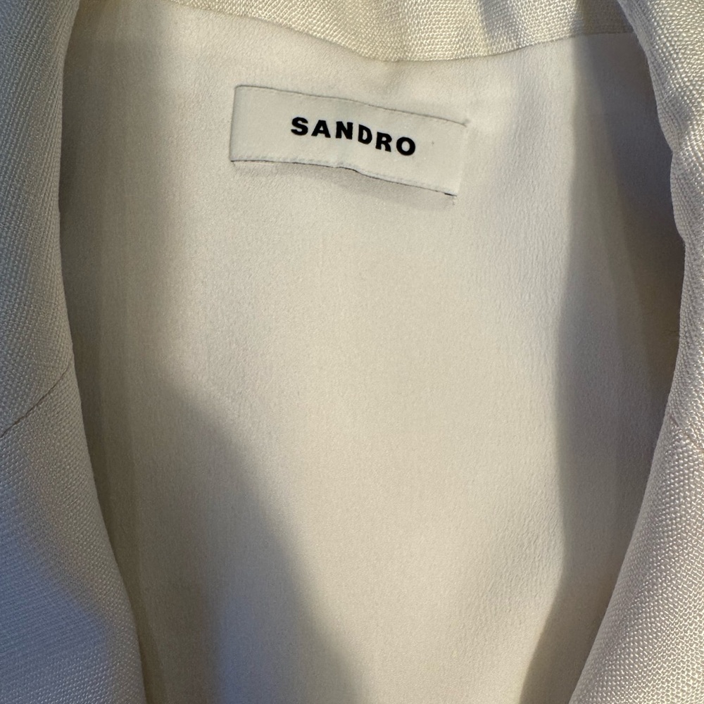Sandro Ivory Sleeveless Blazer Dress - Picture 6 of 8